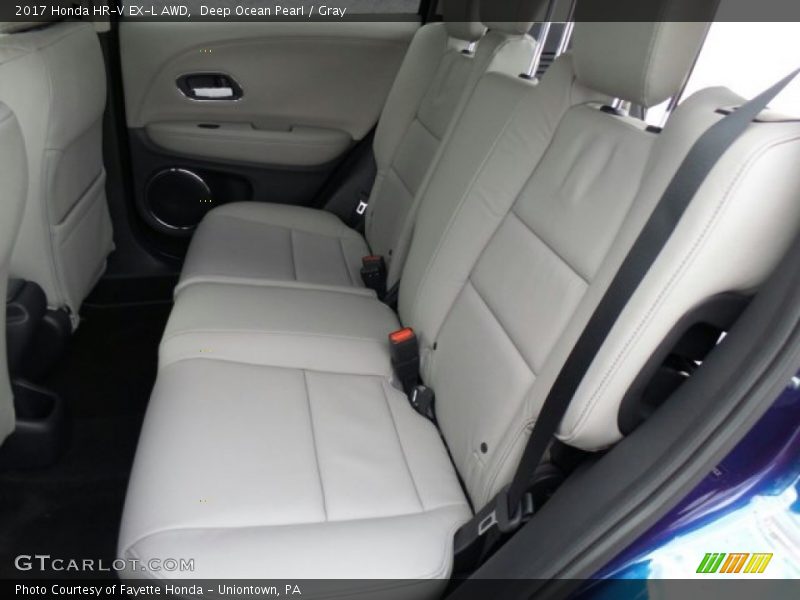 Deep Ocean Pearl / Gray 2017 Honda HR-V EX-L AWD