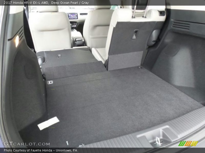 Deep Ocean Pearl / Gray 2017 Honda HR-V EX-L AWD