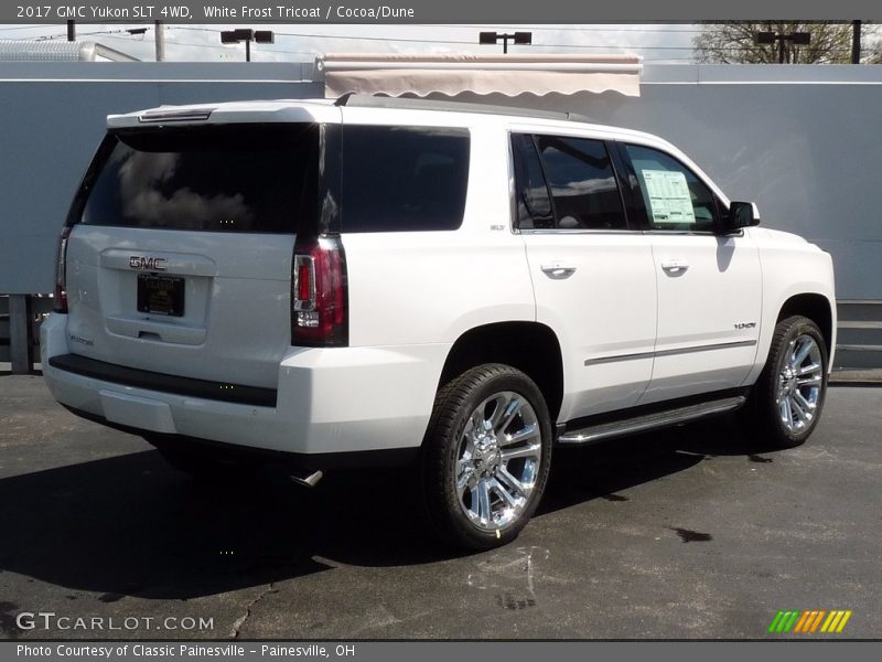 White Frost Tricoat / Cocoa/Dune 2017 GMC Yukon SLT 4WD