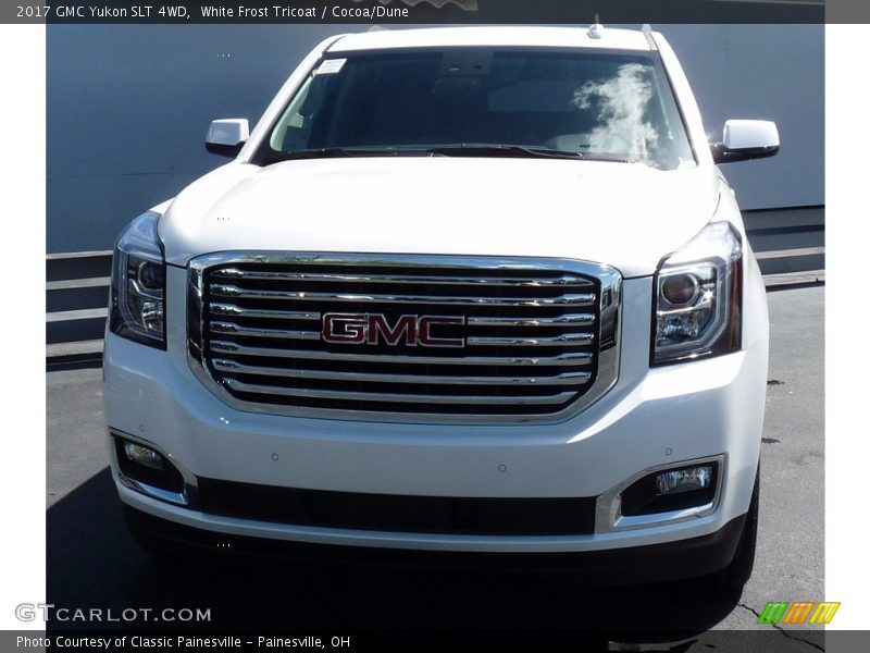 White Frost Tricoat / Cocoa/Dune 2017 GMC Yukon SLT 4WD