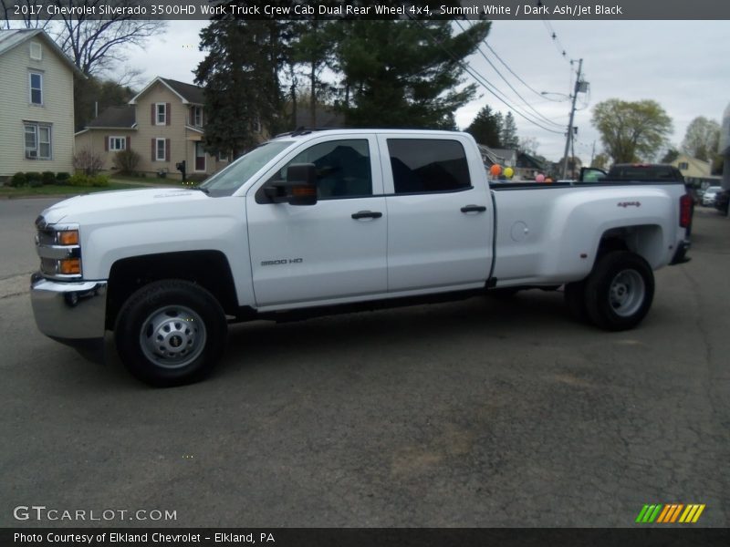 Summit White / Dark Ash/Jet Black 2017 Chevrolet Silverado 3500HD Work Truck Crew Cab Dual Rear Wheel 4x4