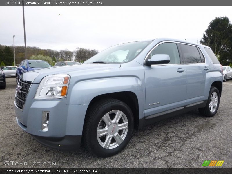Silver Sky Metallic / Jet Black 2014 GMC Terrain SLE AWD