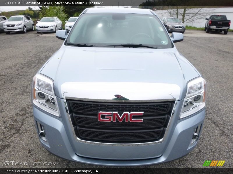 Silver Sky Metallic / Jet Black 2014 GMC Terrain SLE AWD