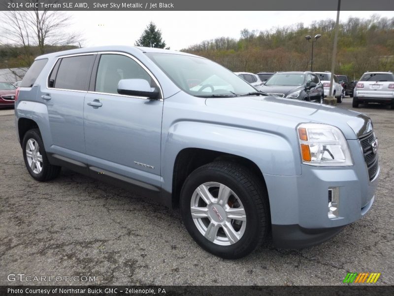 Silver Sky Metallic / Jet Black 2014 GMC Terrain SLE AWD