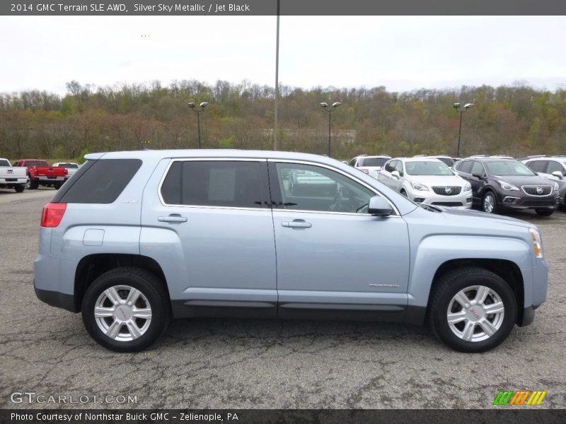 Silver Sky Metallic / Jet Black 2014 GMC Terrain SLE AWD