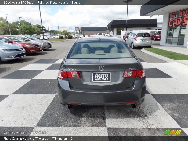 Polished Metal Metallic / Taupe 2010 Acura TSX Sedan