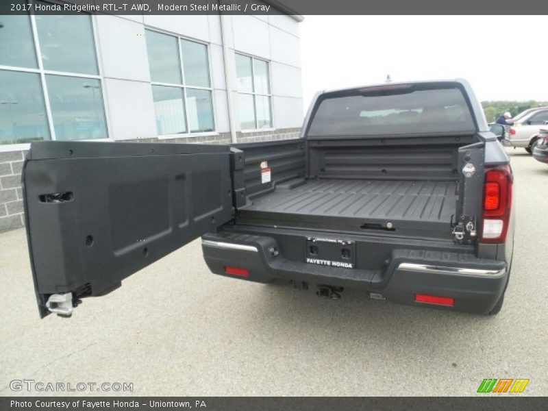 Modern Steel Metallic / Gray 2017 Honda Ridgeline RTL-T AWD