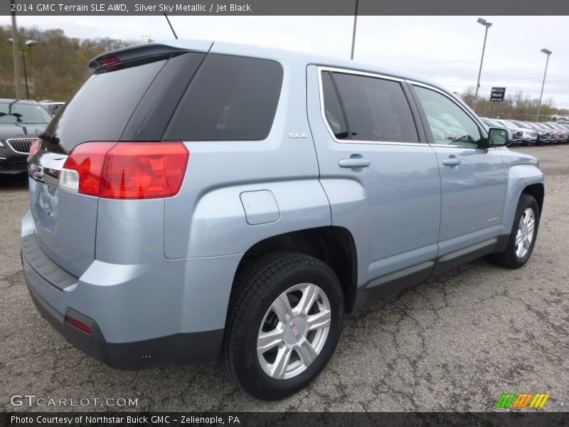 Silver Sky Metallic / Jet Black 2014 GMC Terrain SLE AWD