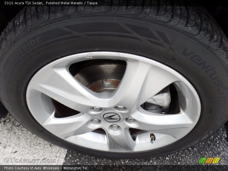 Polished Metal Metallic / Taupe 2010 Acura TSX Sedan