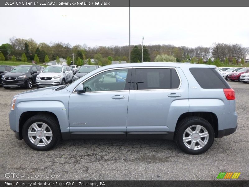 Silver Sky Metallic / Jet Black 2014 GMC Terrain SLE AWD
