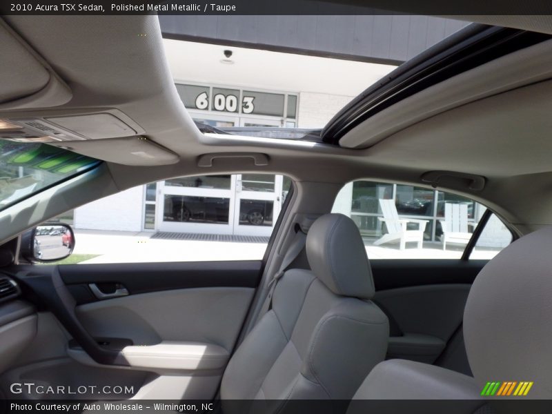 Polished Metal Metallic / Taupe 2010 Acura TSX Sedan