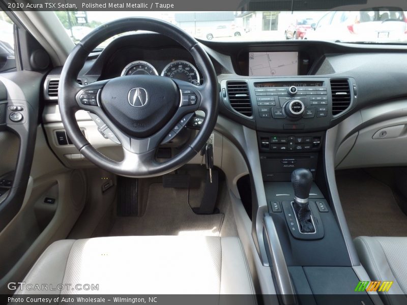 Polished Metal Metallic / Taupe 2010 Acura TSX Sedan