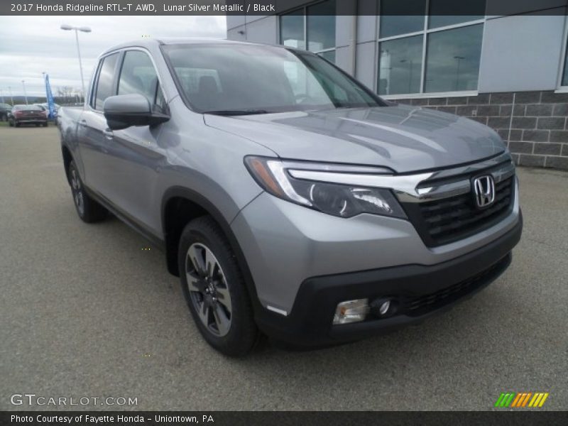 Lunar Silver Metallic / Black 2017 Honda Ridgeline RTL-T AWD