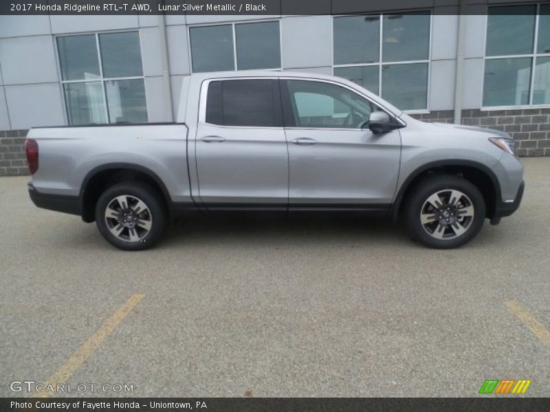 Lunar Silver Metallic / Black 2017 Honda Ridgeline RTL-T AWD