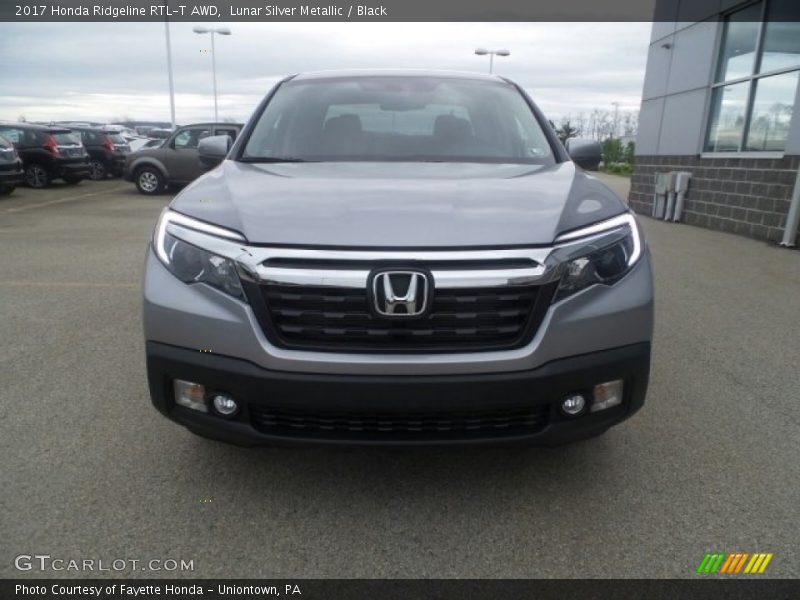 Lunar Silver Metallic / Black 2017 Honda Ridgeline RTL-T AWD