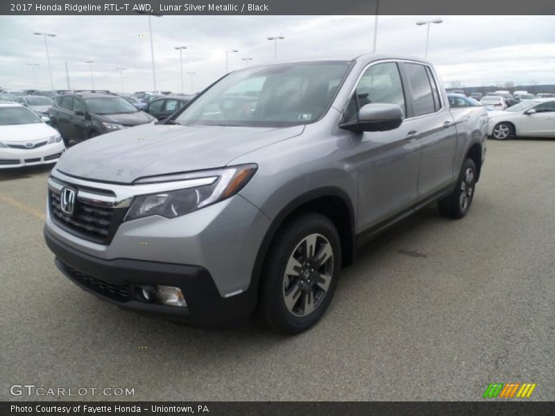 Lunar Silver Metallic / Black 2017 Honda Ridgeline RTL-T AWD