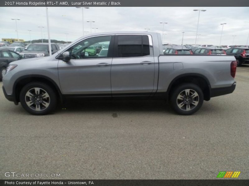 Lunar Silver Metallic / Black 2017 Honda Ridgeline RTL-T AWD