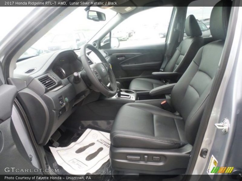Lunar Silver Metallic / Black 2017 Honda Ridgeline RTL-T AWD