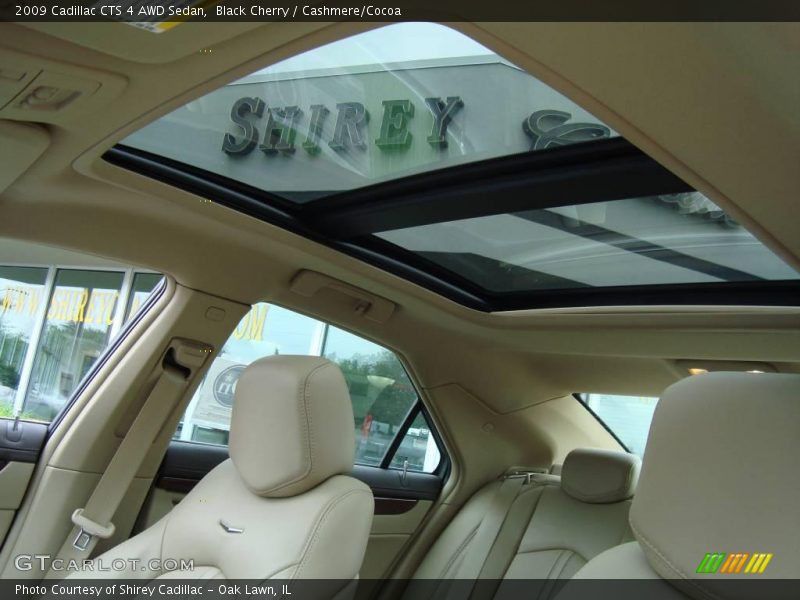 Black Cherry / Cashmere/Cocoa 2009 Cadillac CTS 4 AWD Sedan