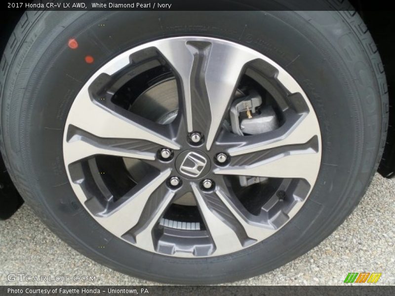 White Diamond Pearl / Ivory 2017 Honda CR-V LX AWD