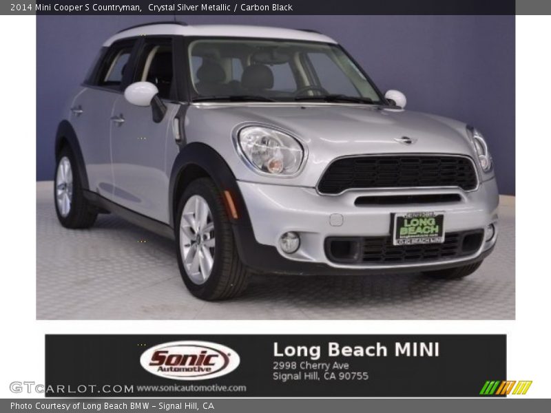 Crystal Silver Metallic / Carbon Black 2014 Mini Cooper S Countryman
