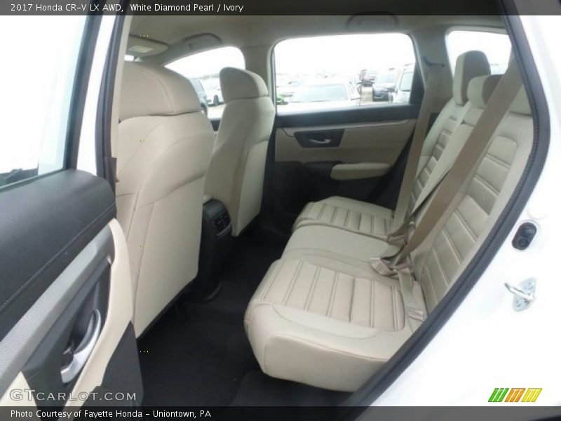 White Diamond Pearl / Ivory 2017 Honda CR-V LX AWD