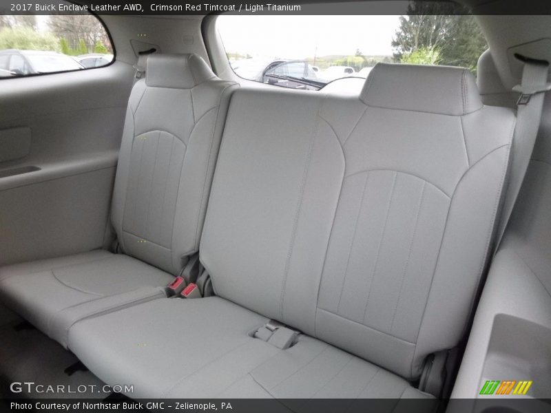 Crimson Red Tintcoat / Light Titanium 2017 Buick Enclave Leather AWD