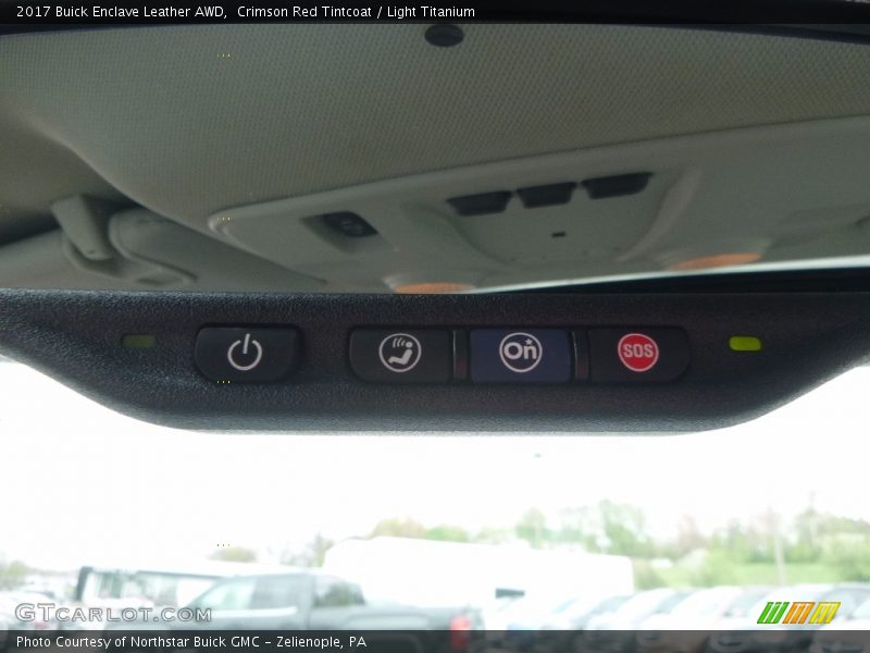 Crimson Red Tintcoat / Light Titanium 2017 Buick Enclave Leather AWD