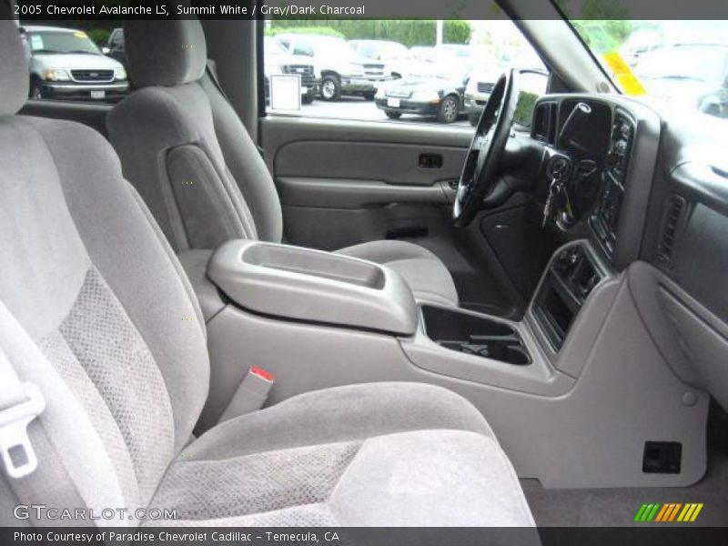 Summit White / Gray/Dark Charcoal 2005 Chevrolet Avalanche LS