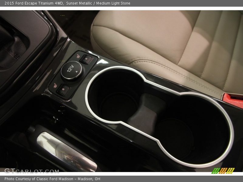 Sunset Metallic / Medium Light Stone 2015 Ford Escape Titanium 4WD