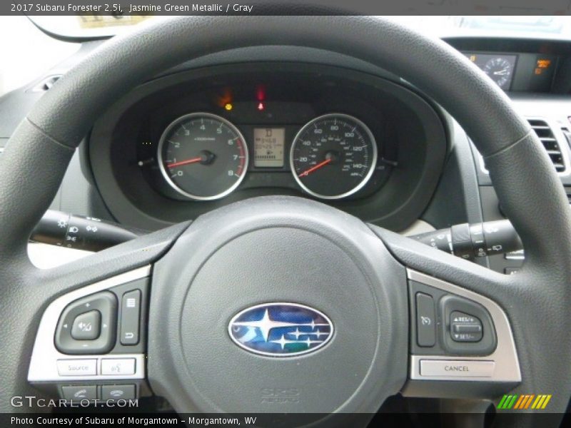 Jasmine Green Metallic / Gray 2017 Subaru Forester 2.5i