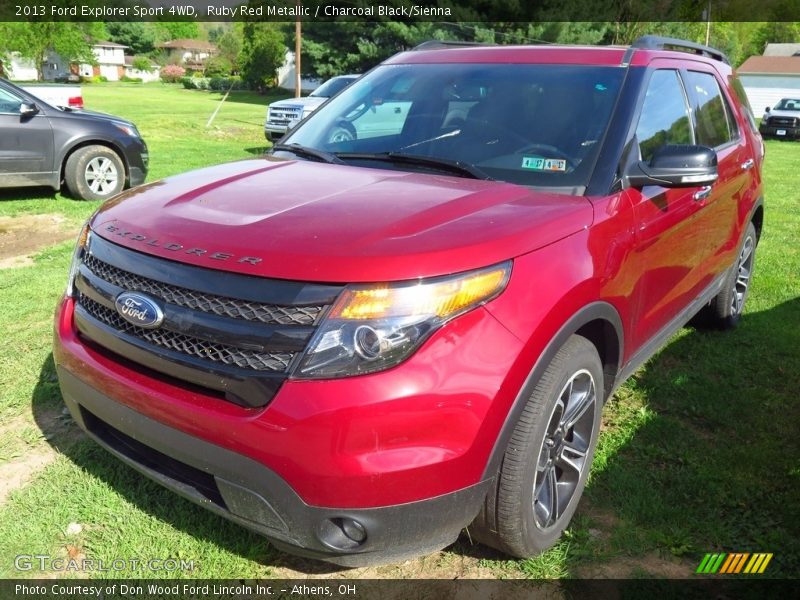 Ruby Red Metallic / Charcoal Black/Sienna 2013 Ford Explorer Sport 4WD