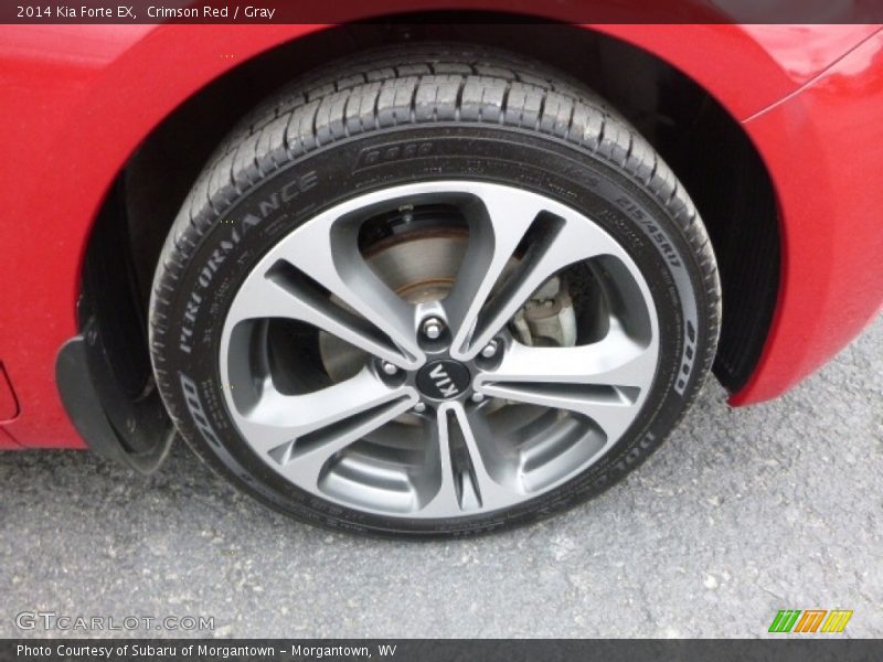 Crimson Red / Gray 2014 Kia Forte EX