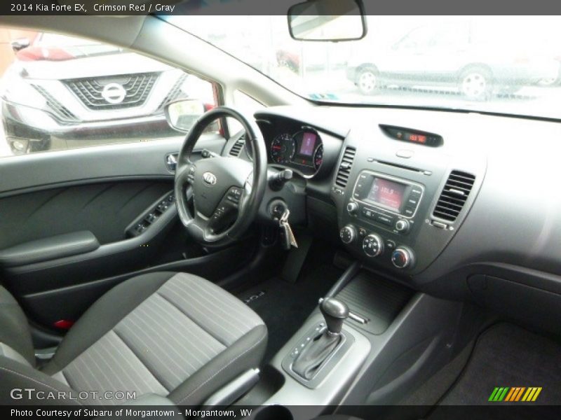 Crimson Red / Gray 2014 Kia Forte EX