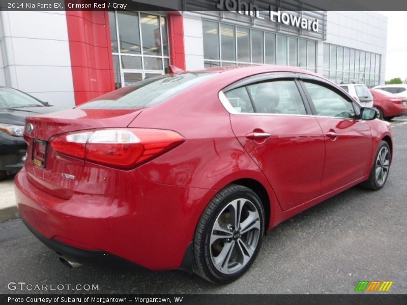 Crimson Red / Gray 2014 Kia Forte EX