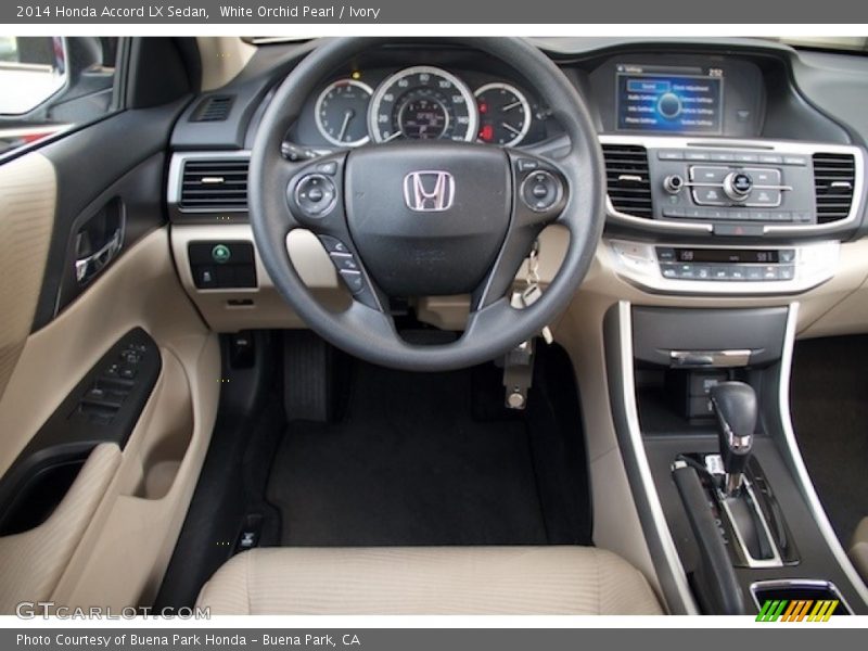 White Orchid Pearl / Ivory 2014 Honda Accord LX Sedan