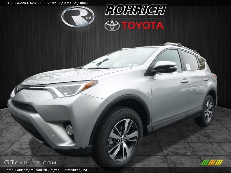 Silver Sky Metallic / Black 2017 Toyota RAV4 XLE