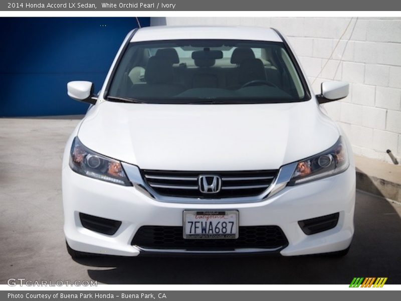 White Orchid Pearl / Ivory 2014 Honda Accord LX Sedan