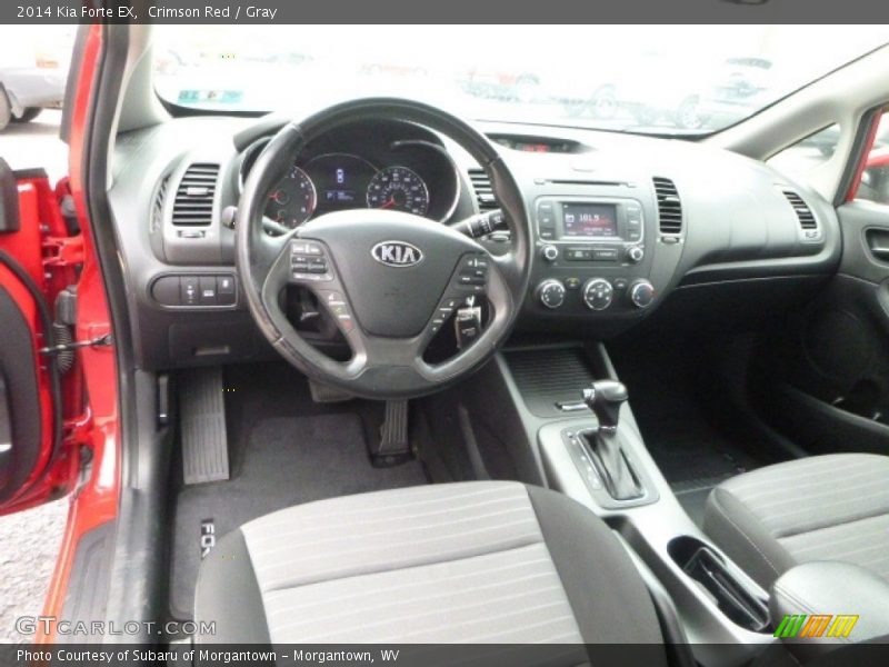 Crimson Red / Gray 2014 Kia Forte EX