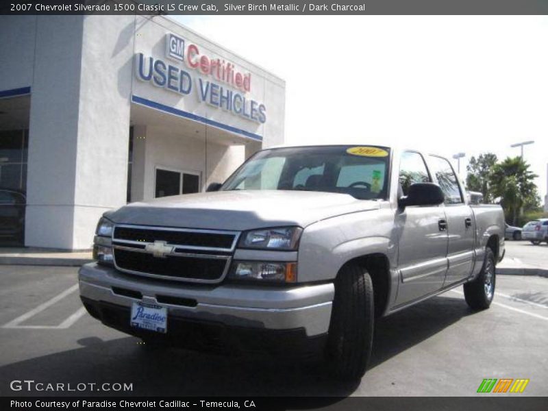 Silver Birch Metallic / Dark Charcoal 2007 Chevrolet Silverado 1500 Classic LS Crew Cab