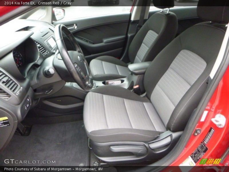 Crimson Red / Gray 2014 Kia Forte EX