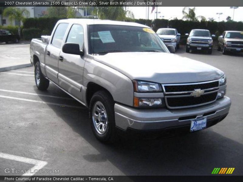 Silver Birch Metallic / Dark Charcoal 2007 Chevrolet Silverado 1500 Classic LS Crew Cab