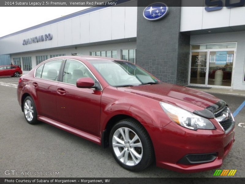 Venetian Red Pearl / Ivory 2014 Subaru Legacy 2.5i Premium