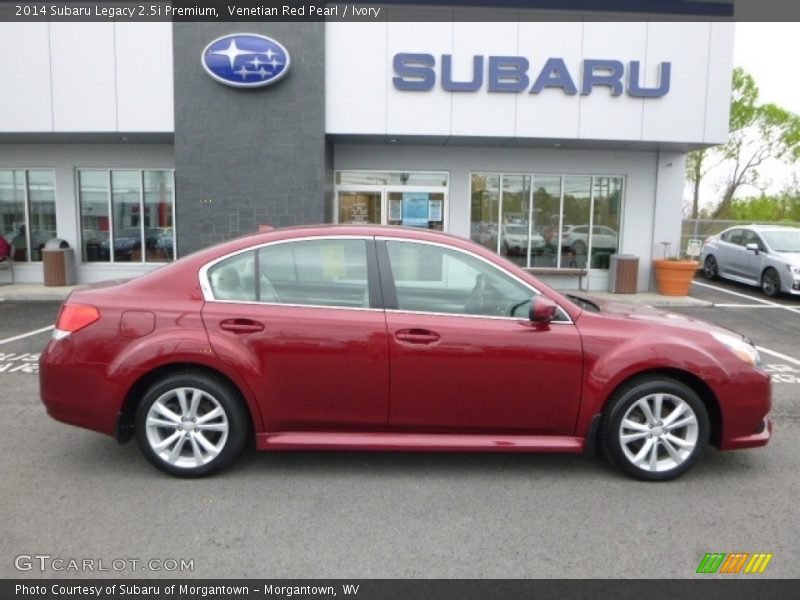 Venetian Red Pearl / Ivory 2014 Subaru Legacy 2.5i Premium