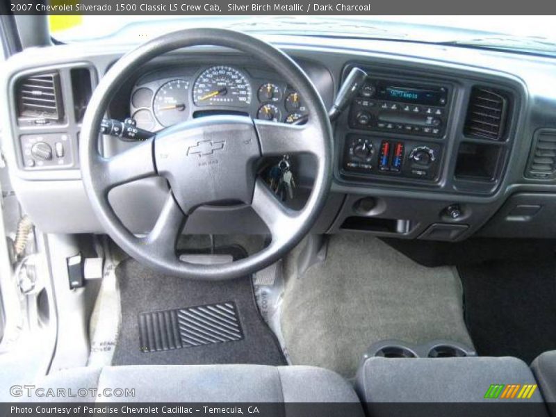 Silver Birch Metallic / Dark Charcoal 2007 Chevrolet Silverado 1500 Classic LS Crew Cab