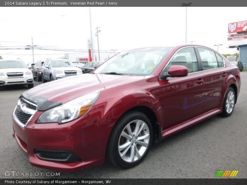 Venetian Red Pearl / Ivory 2014 Subaru Legacy 2.5i Premium