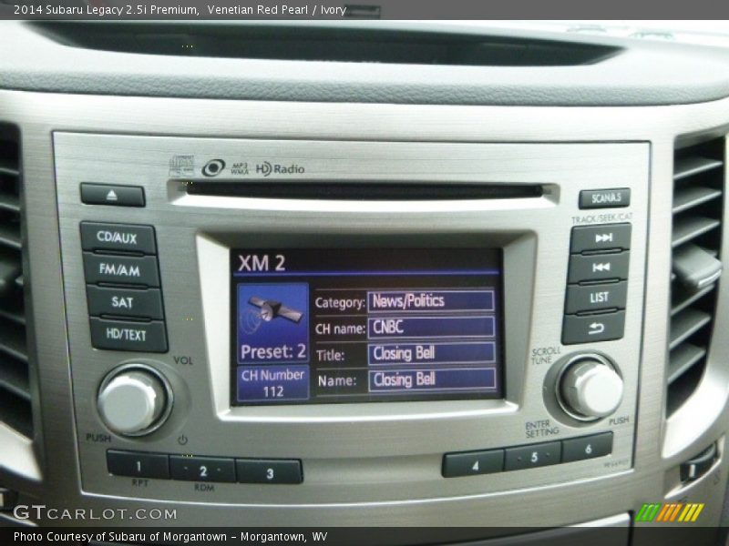 Venetian Red Pearl / Ivory 2014 Subaru Legacy 2.5i Premium