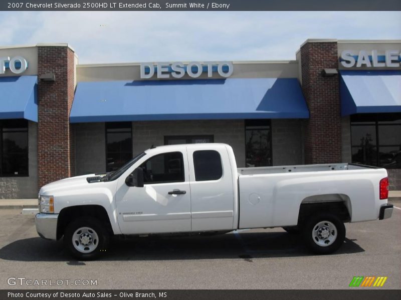 Summit White / Ebony 2007 Chevrolet Silverado 2500HD LT Extended Cab