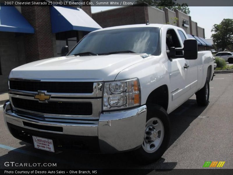 Summit White / Ebony 2007 Chevrolet Silverado 2500HD LT Extended Cab