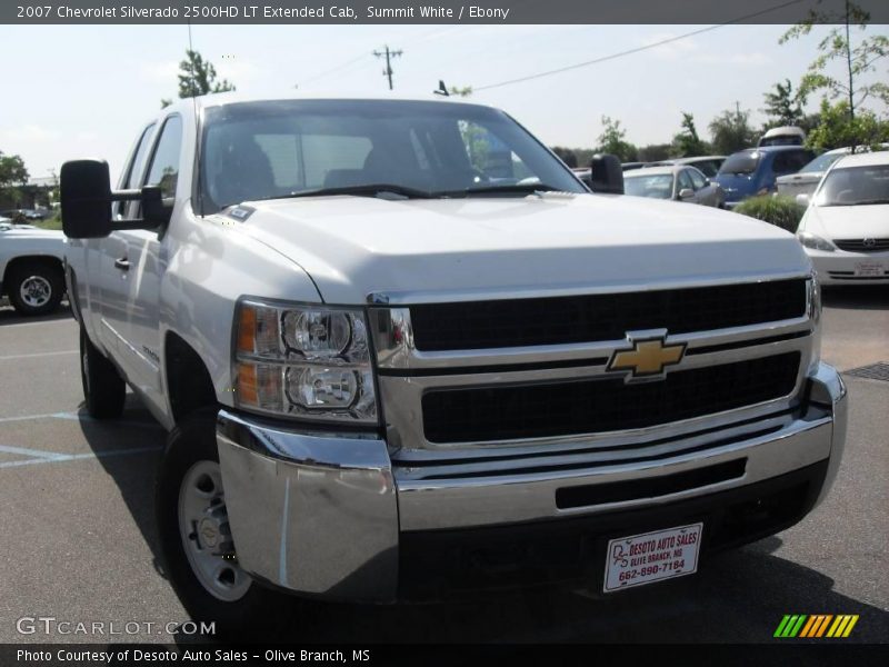 Summit White / Ebony 2007 Chevrolet Silverado 2500HD LT Extended Cab